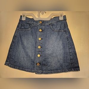 Express button down jean skirt size 2